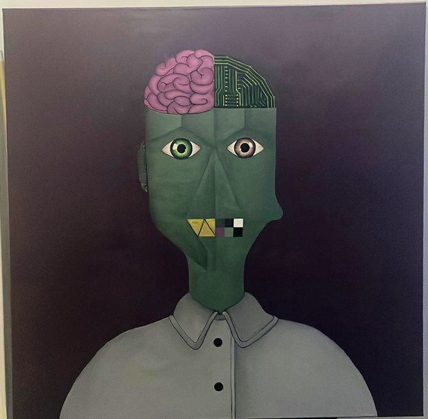 EVIM by MCCXLV, acrylic on canvas, 2024