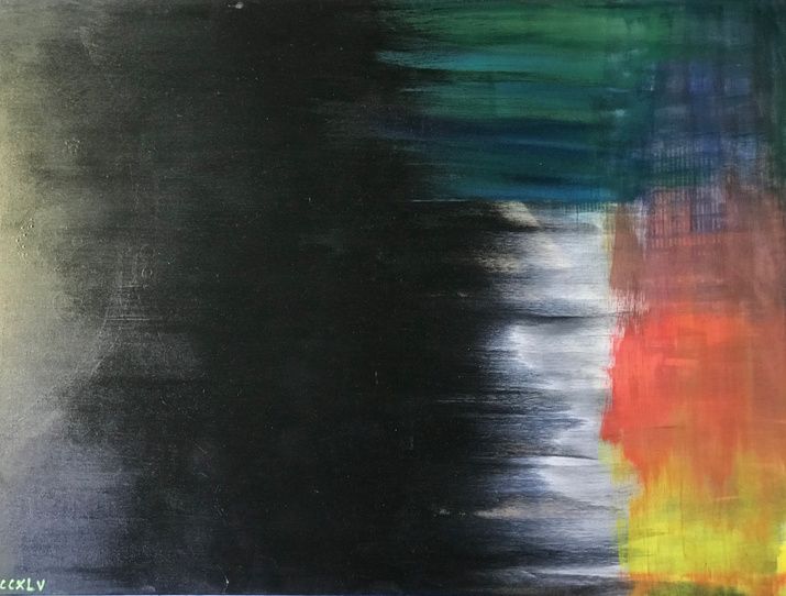 Luster by MCCXLV, acrylic on canvas, 2018