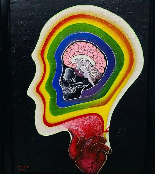 Numb by MCCXLV, acrylic on cardboard, 2021