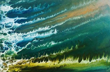 Thalassic by MCCXLV, acrylic on canvas, 2020