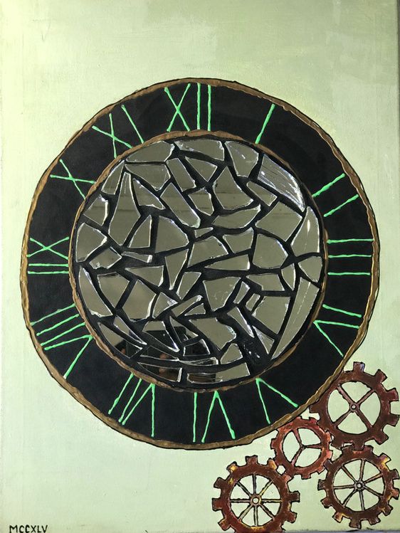 Times by MCCXLV, mixed media on canvas, 2020