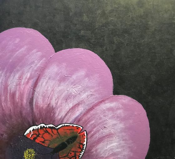 Untitled by MCCXLV, acrylic on wood, 2019