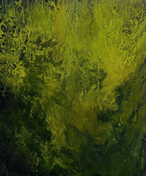 Verdant by MCCXLV, acrylic on canvas, 2020
