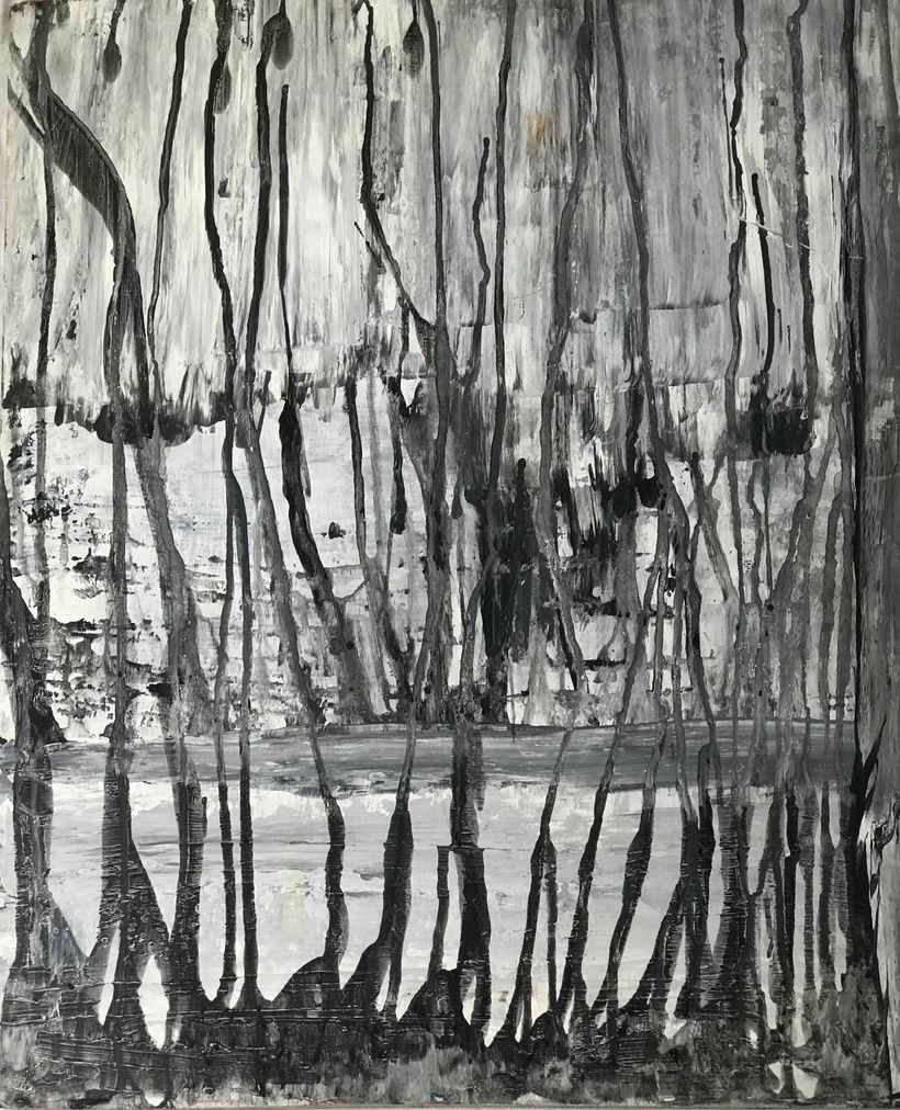 Zerodegreez by MCCXLV, acrylic on wood, 2019